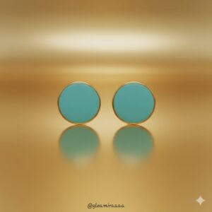 forest jewel enamel studs