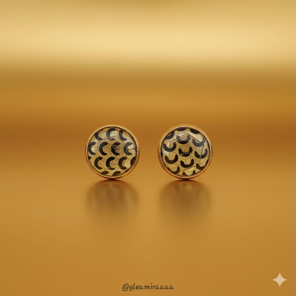 forest jewel enamel studs forest jewel enamel studs