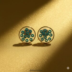 forest jewel enamel studs