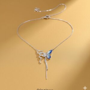 enchanted butterfly layered necklace