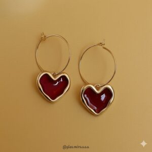 dazzling cherry drop earrings
