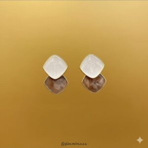 luminous heart cascade earrings