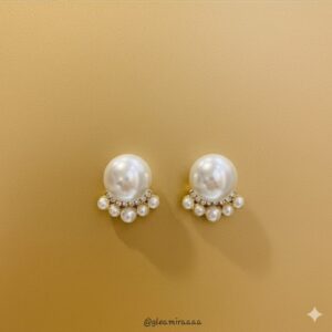 dazzling oval drop earrings".