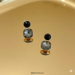 noir glamour drop earrings