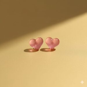 emerald green crystal square stud earrings: