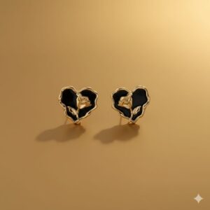 emerald green crystal square stud earrings: