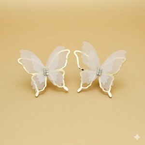 sheer wing butterfly studs