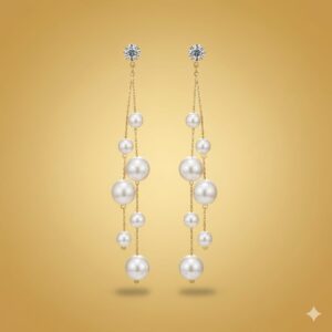 amethyst heart drop earrings