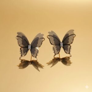 amethyst heart drop earrings