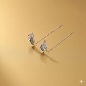 Home golden shimmer drop earrings