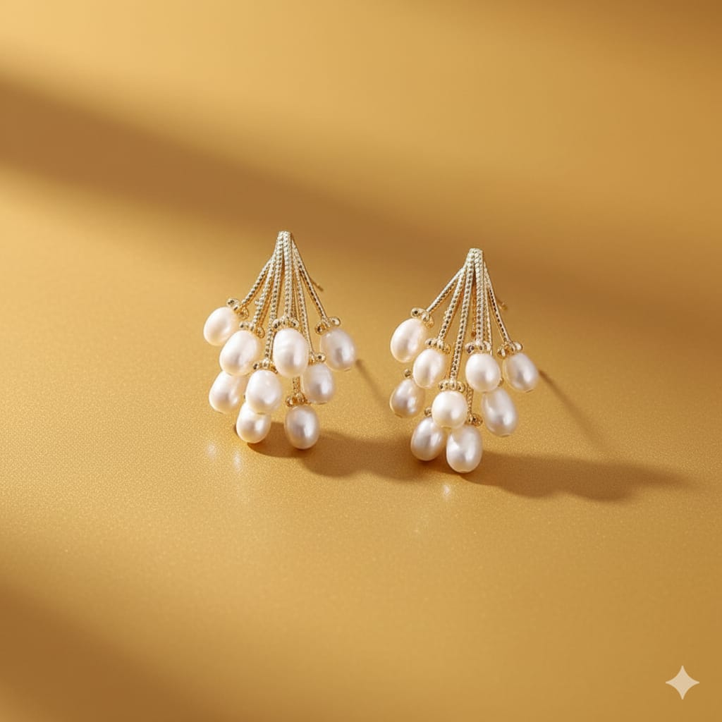 golden shimmer drop earrings golden shimmer drop earrings