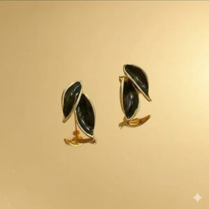 luminous heart stud earrings