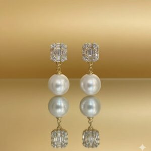 enamel blossom studs (pink)