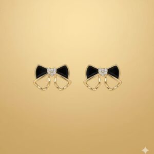 enamel blossom studs (pink)