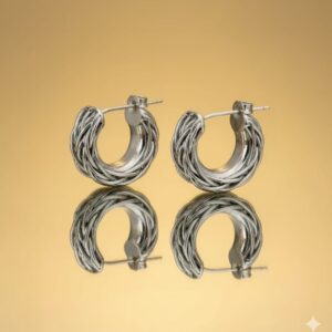 enamel blossom studs (pink)