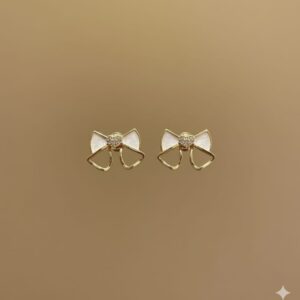 enamel blossom studs (pink)
