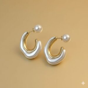 enamel blossom studs (pink)