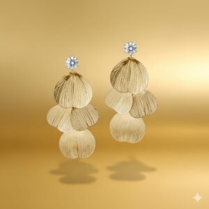 fluttering pearl & diamond butterfly earrings