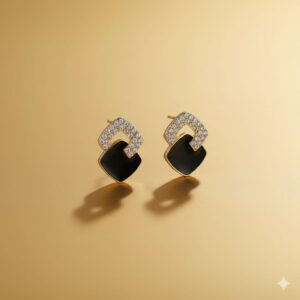 fluttering pearl & diamond butterfly earrings