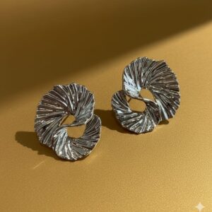 red enamel gold hoop earrings