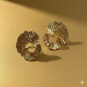 red enamel gold hoop earrings