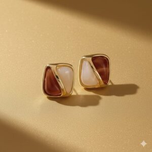 mermaid tail pearl drop earrings