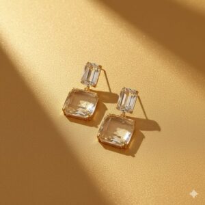 mermaid tail pearl drop earrings