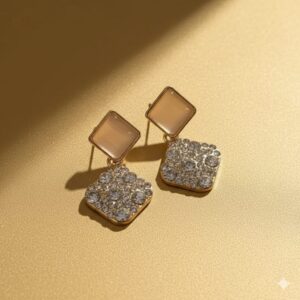 mermaid tail pearl drop earrings