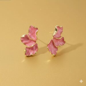 mermaid tail pearl drop earrings