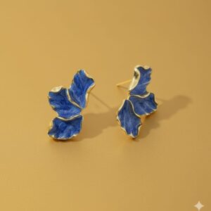 mermaid tail pearl drop earrings