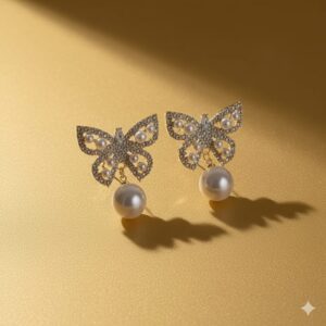 elegant petal drop earrings.