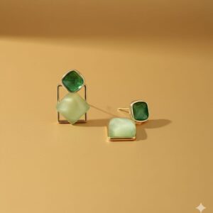 elegant petal drop earrings.
