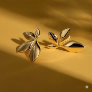 elegant petal drop earrings.